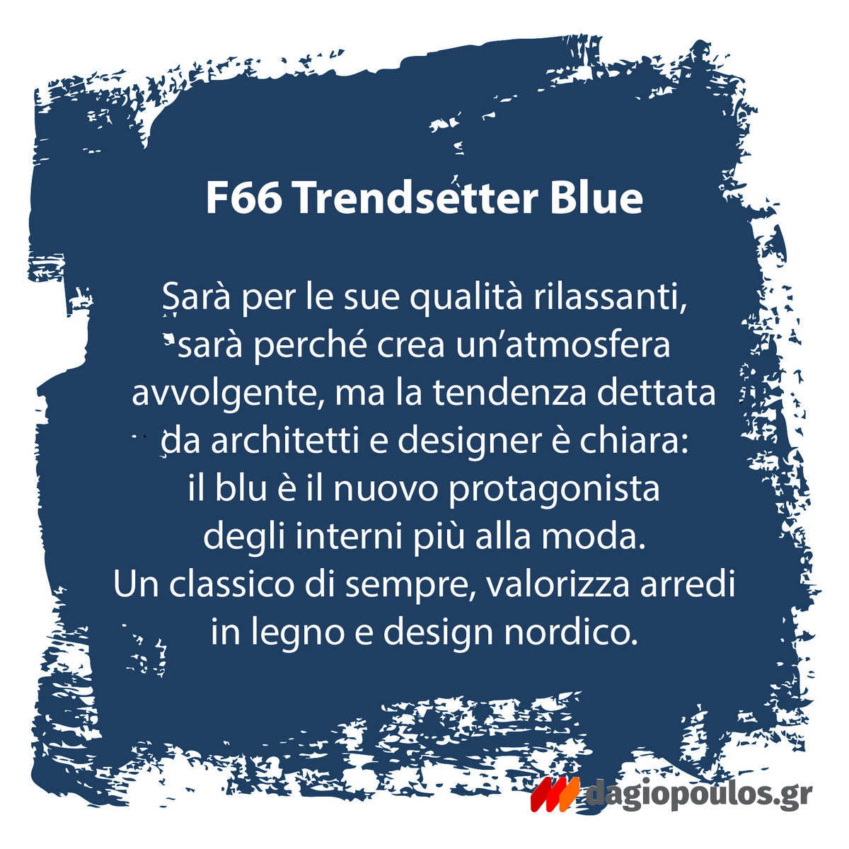 Fleur Chalky Look Άοσμο Οικολογικό Χρώμα Κιμωλίας F66 Trendsetter Blue