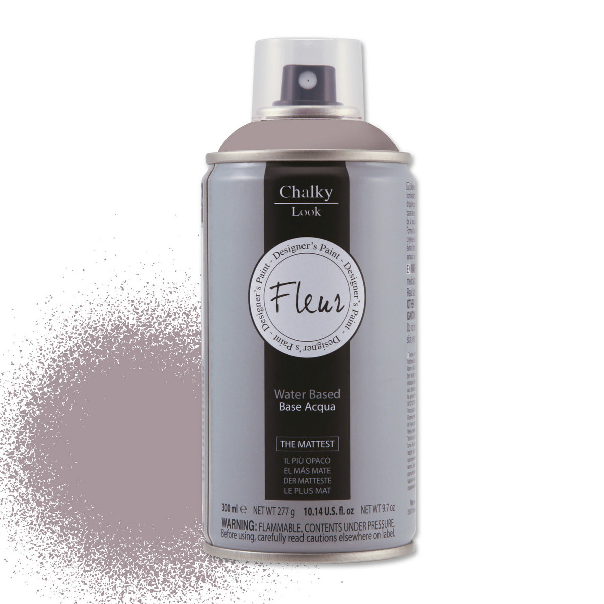 Fleur Chalky Look Spray Σπρέι Κιμωλίας Άοσμο Νερού Ματ F16 Indian Elephant