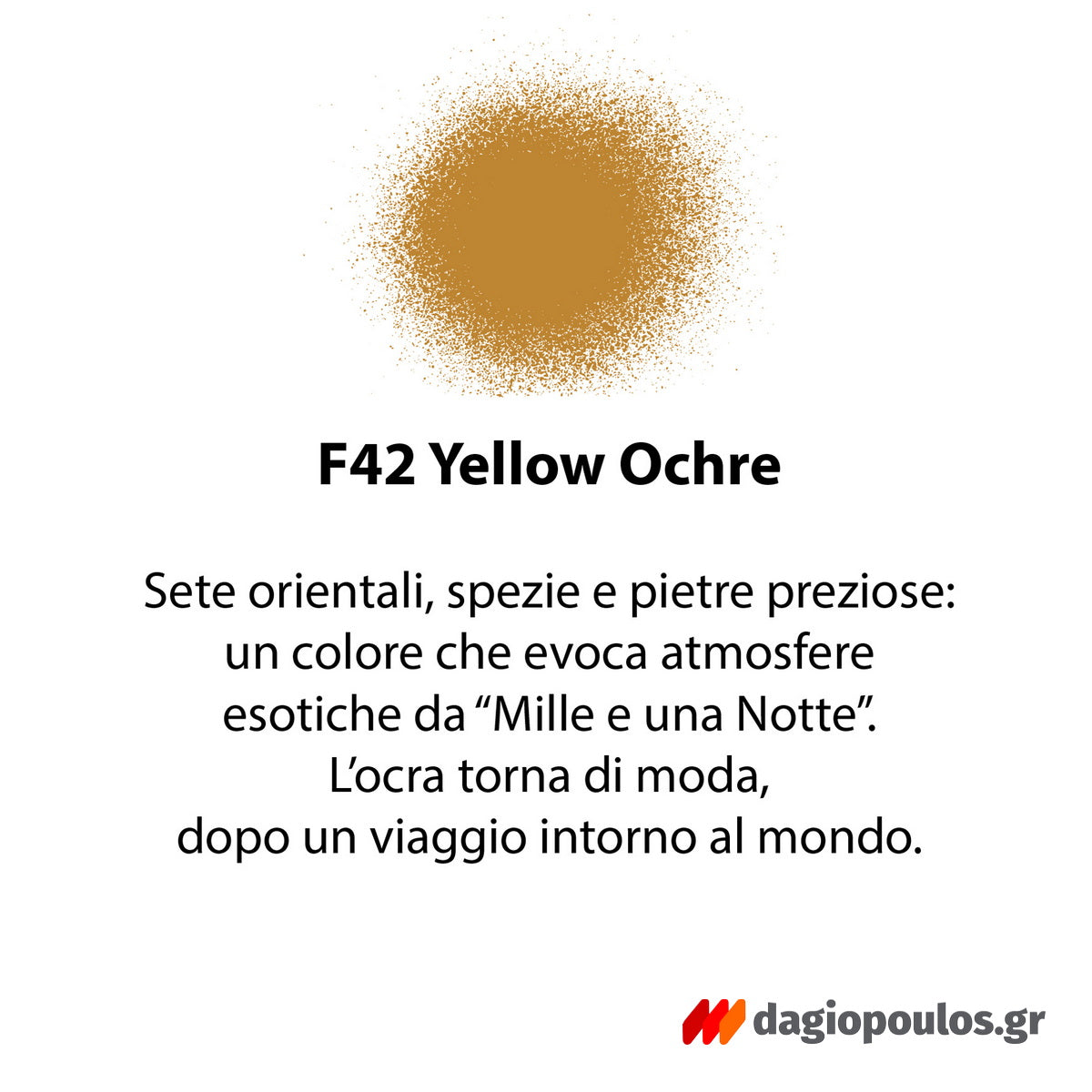 Fleur Chalky Look Spray Σπρέι Κιμωλίας Άοσμο Νερού Ματ F42 Yellow Ochre