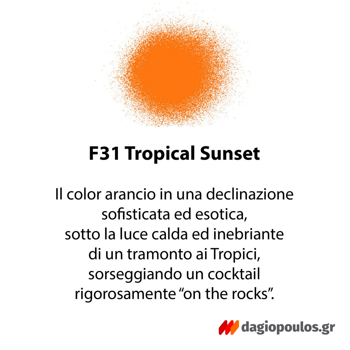 Fleur Chalky Look Spray Σπρέι Κιμωλίας Άοσμο Νερού Ματ F31 Tropical Sunset
