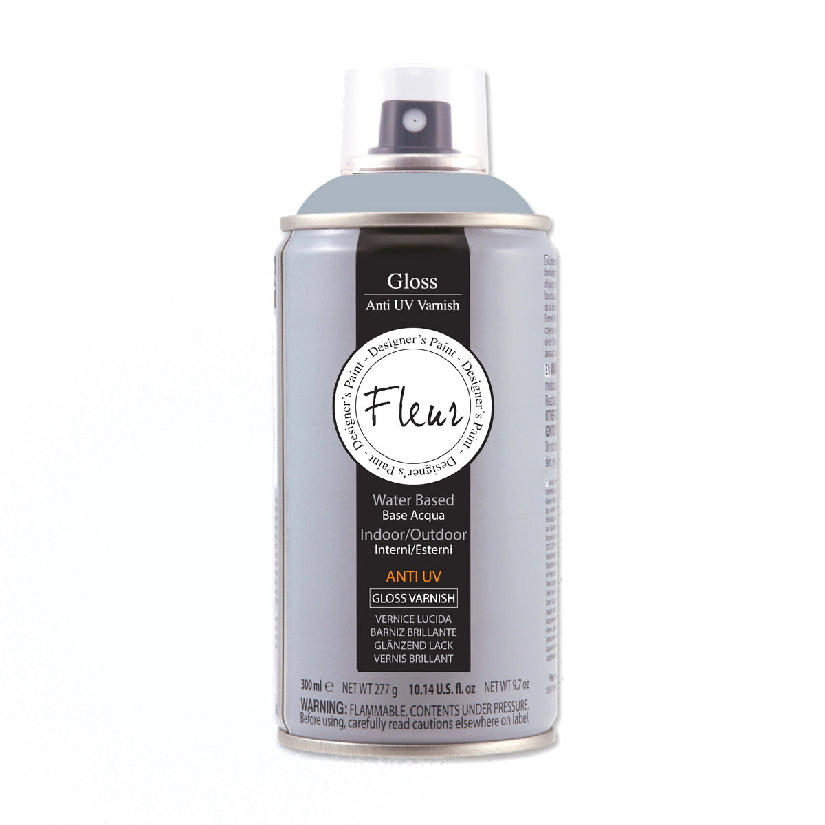 Fleur 63884 Varnish Spray Διαφανές Προστατευτικό Βερνίκι 300ml ΓΥΑΛΙΣΤΕΡΟ