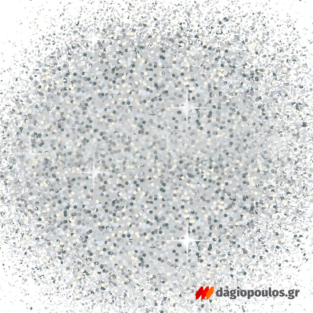 Fleur Glitter Finish Spray Διαφανές Γυαλιστερό Γκλίττερ (Στρας) Σε Σπρέι SILVER (ΑΣΗΜΙ)