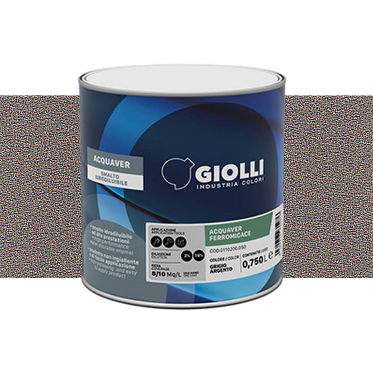 Giolli 762 Acquaver Ferromicace Ανάγλυφο Ματ Αντισκωριακό Χρώμα Μετάλλων ΝΕΡΟΥ Fango