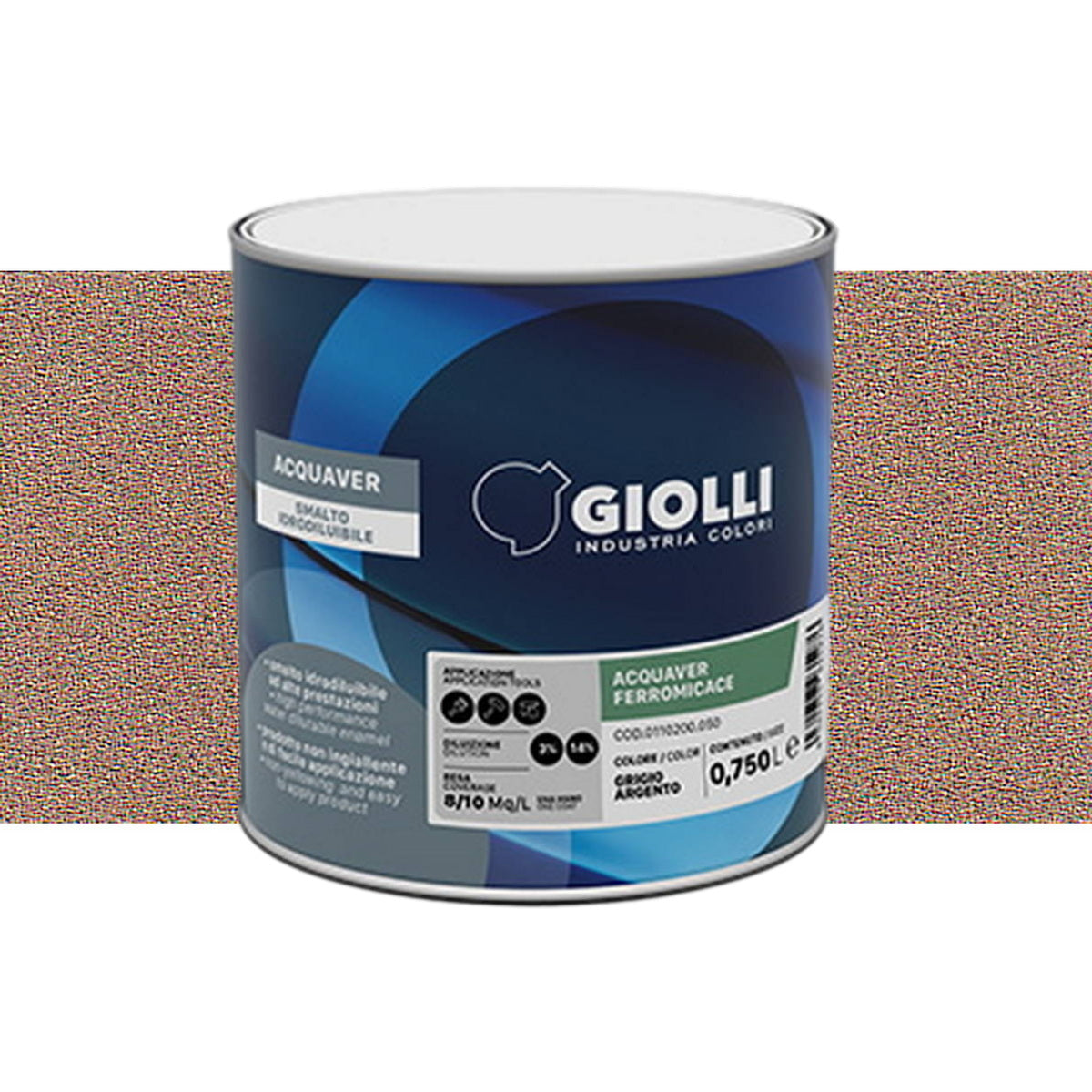 Giolli 762 Acquaver Ferromicace Ανάγλυφο Ματ Αντισκωριακό Χρώμα Μετάλλων ΝΕΡΟΥ Ottone
