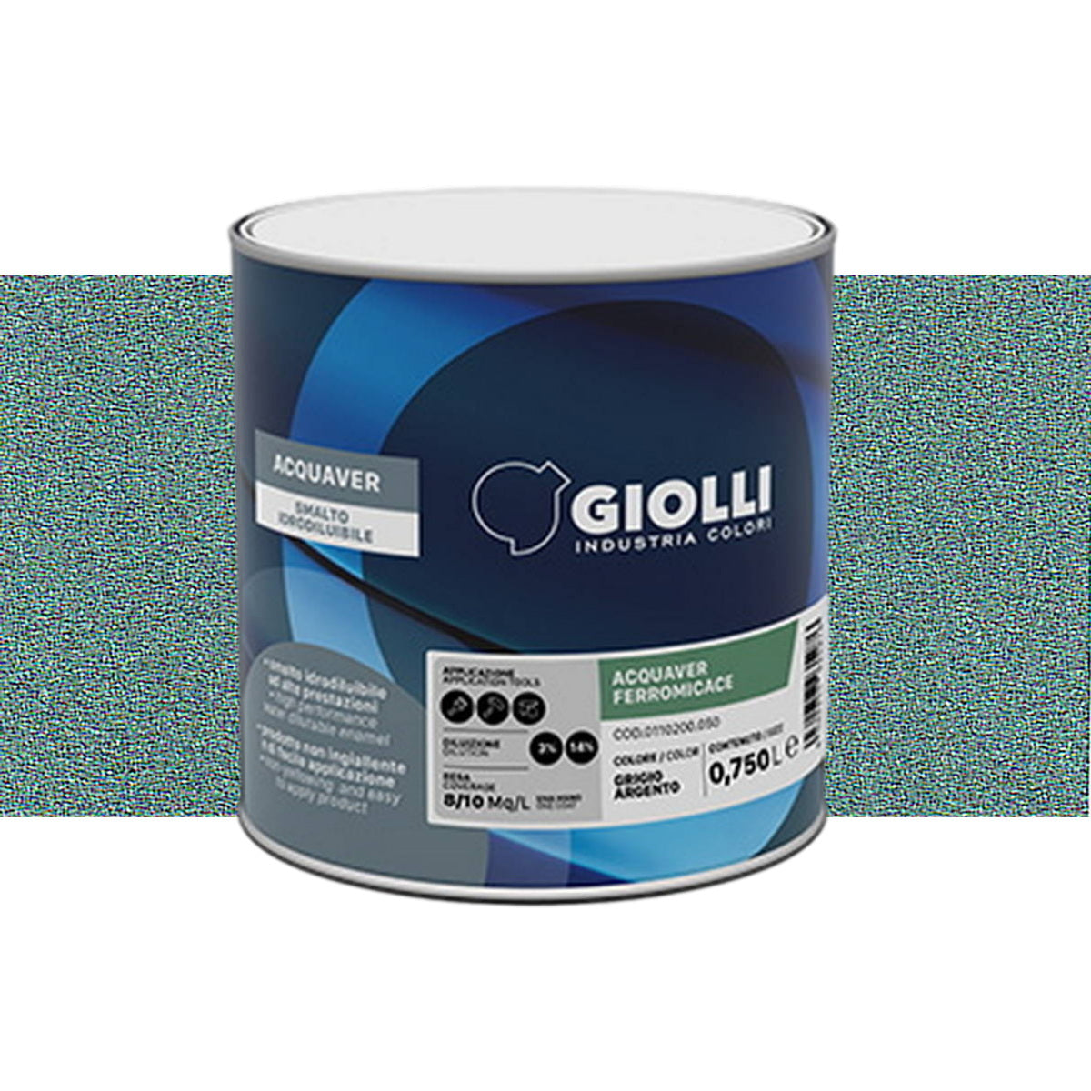 Giolli 762 Acquaver Ferromicace Ανάγλυφο Ματ Αντισκωριακό Χρώμα Μετάλλων ΝΕΡΟΥ Verde Bosco