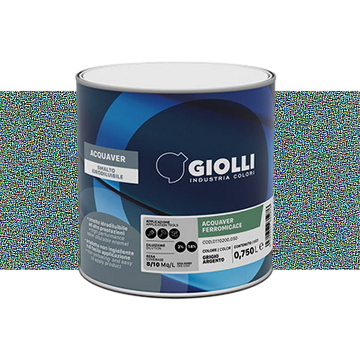 Giolli 762 Acquaver Ferromicace Ανάγλυφο Ματ Αντισκωριακό Χρώμα Μετάλλων ΝΕΡΟΥ Verde