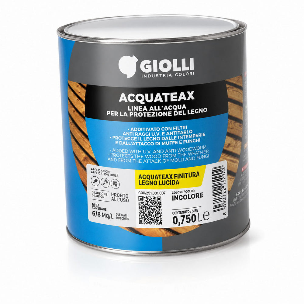 Giolli 266 Acquateax Finitura Lucida Βερνίκι Ξύλου Νερού (Θαλάσσης) Με Anti-UV Προστασία Γυαλιστερό