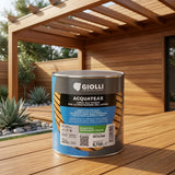Giolli 264 Acquateax Impregnante Cerata Βερνίκι Εμποτισμού Ξύλου Νερού Με Κερί Ματ ΚΑΡΥΔΙΑ ΜΕΣΑΙΑ (NOCE MEDIO)