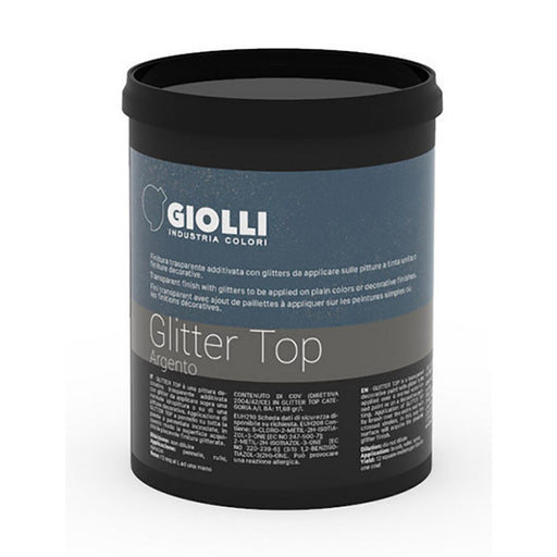 Giolli 657 Διακοσμητικό Glitter Top Argento 1Lt | dagiopoulos.gr