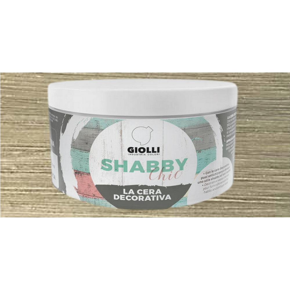 Giolli 030 Shabby Chic La Cera Decorativa Έγχρωμο Διακοσμητικό Κερί (Πάστα) Προστασίας ΑΣΗΜΙ ΑΝΤΙΚΕ (ARGENTO ANTICO)