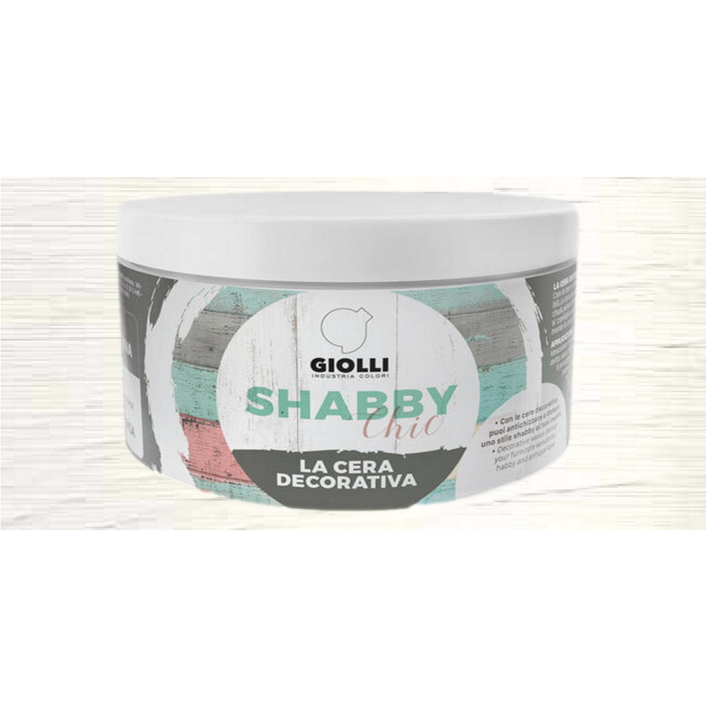 Giolli 030 Shabby Chic La Cera Decorativa Έγχρωμο Διακοσμητικό Κερί (Πάστα) Προστασίας ΛΕΥΚΟ (BIANCO)