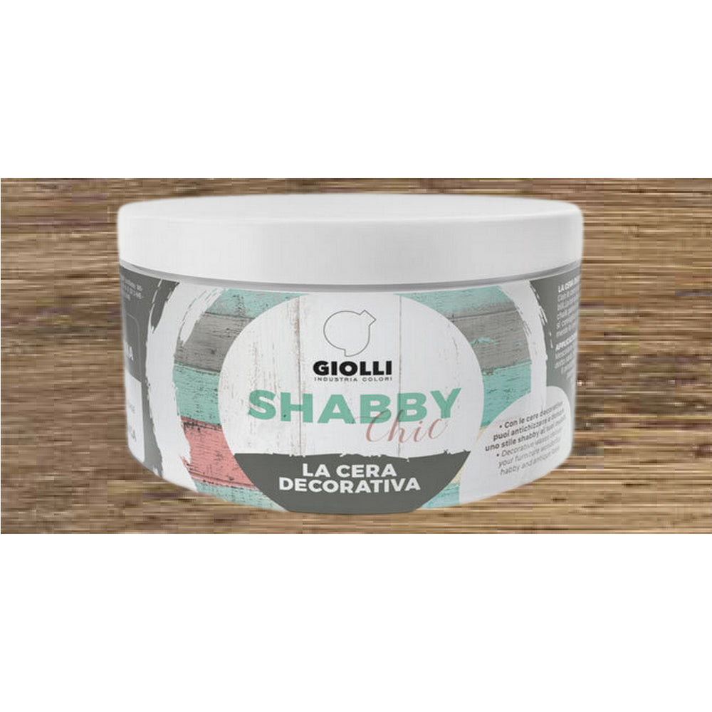 Giolli 030 Shabby Chic La Cera Decorativa Έγχρωμο Διακοσμητικό Κερί (Πάστα) Προστασίας ΚΑΦΕ (MARRONE)