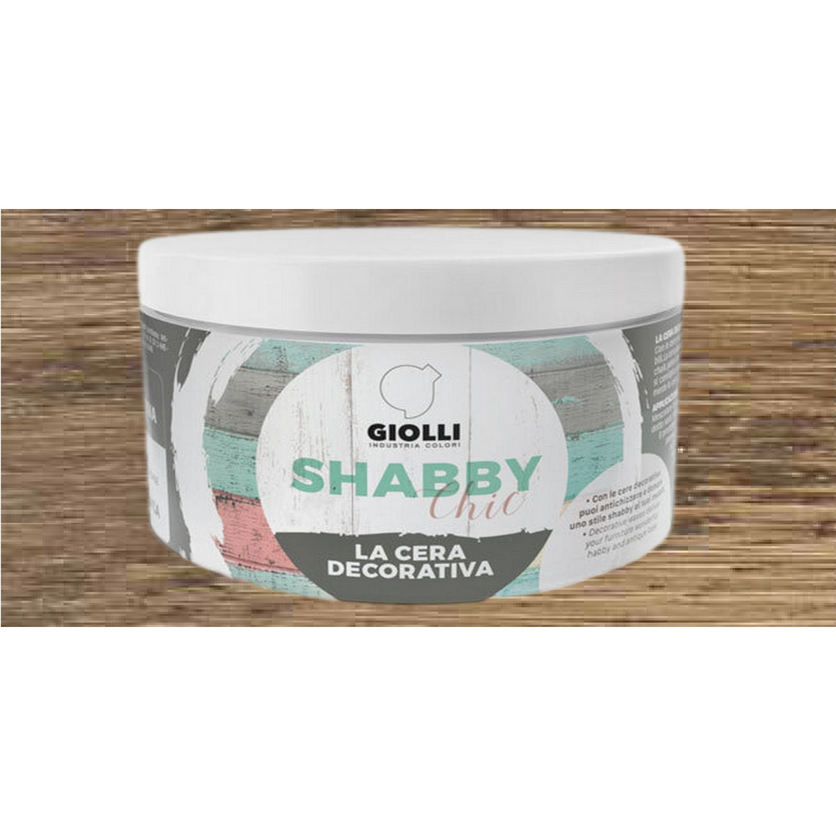 Giolli 030 Shabby Chic La Cera Decorativa Έγχρωμο Διακοσμητικό Κερί (Πάστα) Προστασίας ΚΑΦΕ (MARRONE)