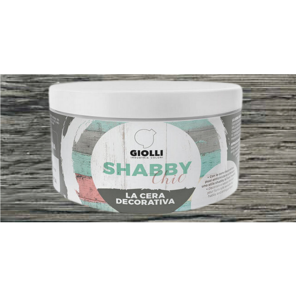 Giolli 030 Shabby Chic La Cera Decorativa Έγχρωμο Διακοσμητικό Κερί (Πάστα) Προστασίας ΜΑΥΡΟ (NERO)