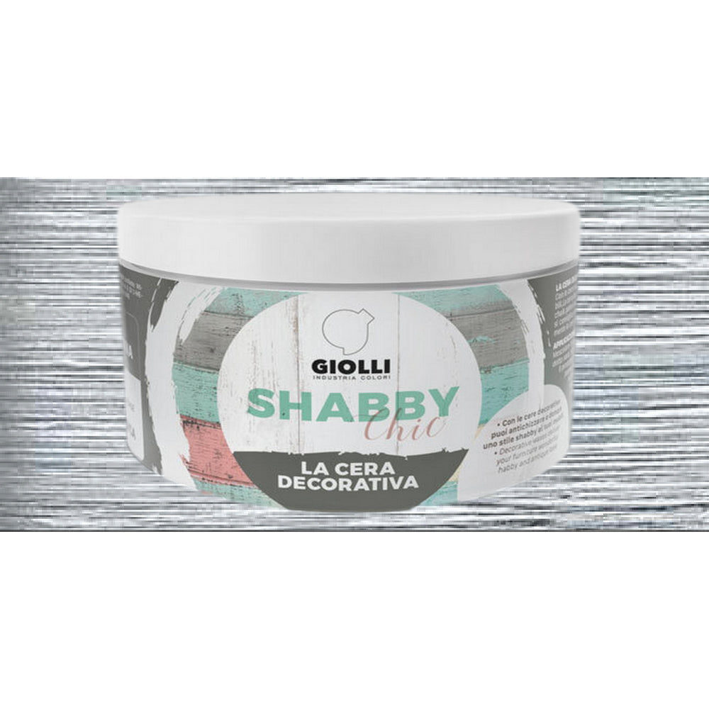 Giolli 030 Shabby Chic La Cera Decorativa Έγχρωμο Διακοσμητικό Κερί (Πάστα) Προστασίας ΠΛΑΤΙΝΑ (PLATINO)