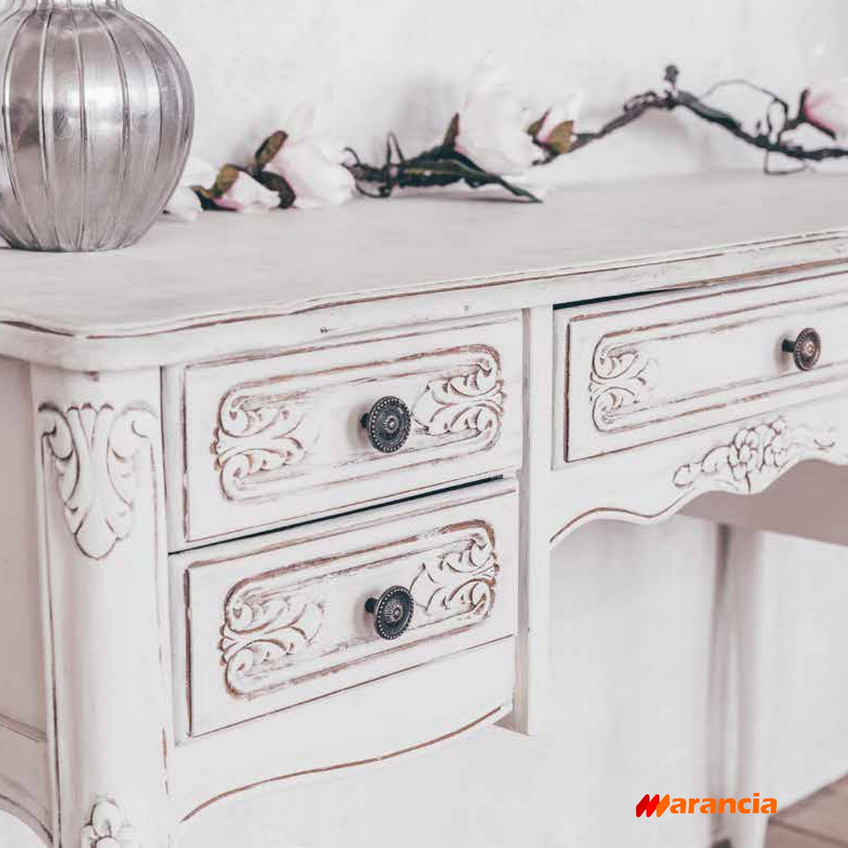 Giolli 030 Shabby Chic Chalk Paint Χρώμα Κιμωλίας Φυσικών Ρητινών ΛΕΥΚΟ