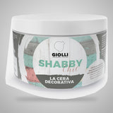 Giolli Shabby Chic La Cera Decorativa – επίσημη συσκευασία σε γκρι φόντο στούντιο | Dagiopoulos.gr