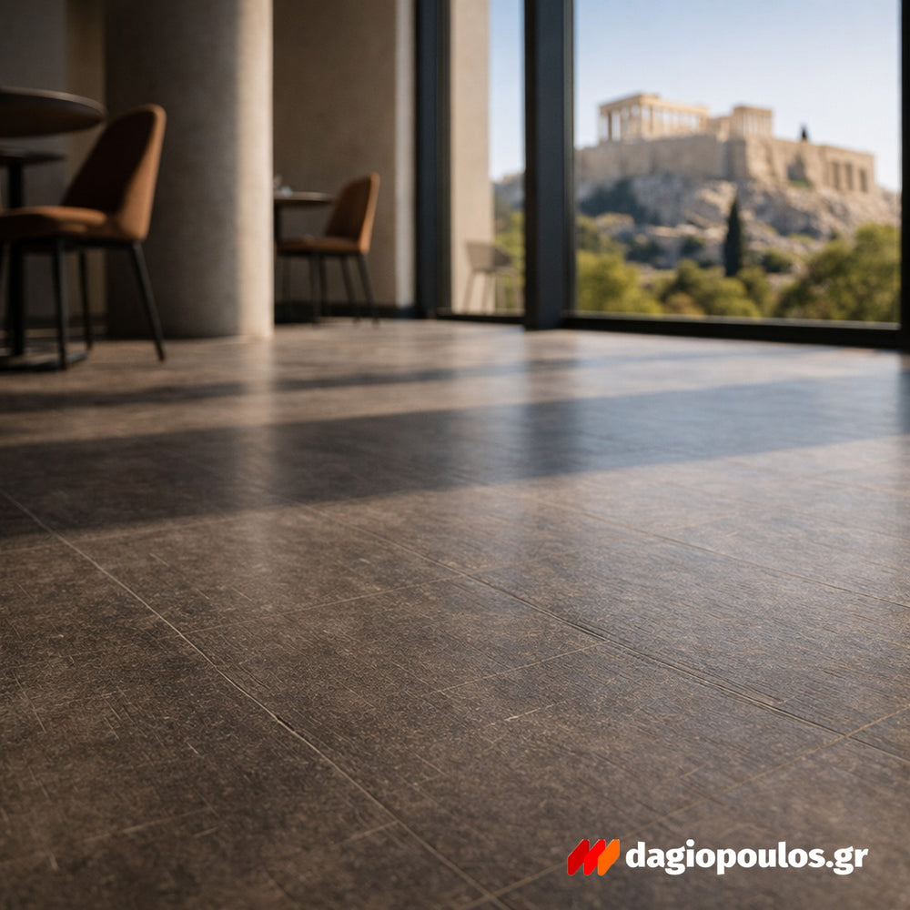 GLUEDOWN 55 LVT Βινυλικό Πλακάκι 2.3mm 679M ZINC STEEL 1250mm x 178mm
