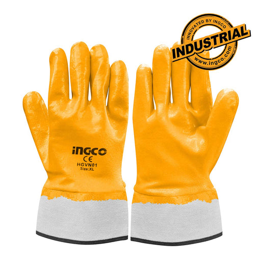 INGCO HGVN01-XL Γάντια Νιτριλίου Βαριάς Χρήσης XL | Dagiopoulos.gr