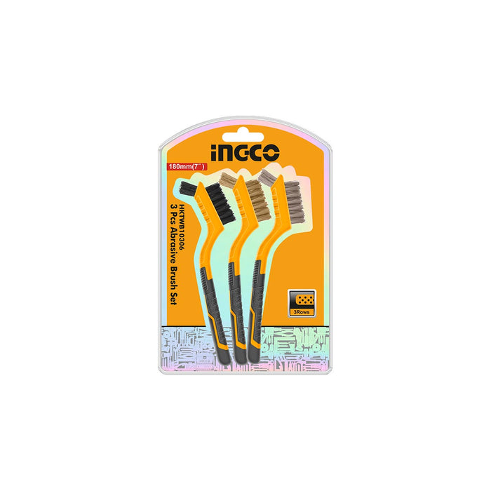 INGCO HKTWB10306 Συρματόβουρτσες Μίνι Σετ 3 Τεμ | Dagiopoulos.gr
