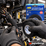 HPX Cable Protection Υφασμάτινη Ταινία Προστασίας Καλωδίων 19mm x 10mtr Μαύρη