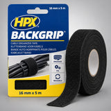 HPX Back Grip Tape Ταινία Τακτοποίησης Καλωδίων τύπου Velcro® 16mm x 5mtr ΜΑΥΡΗ