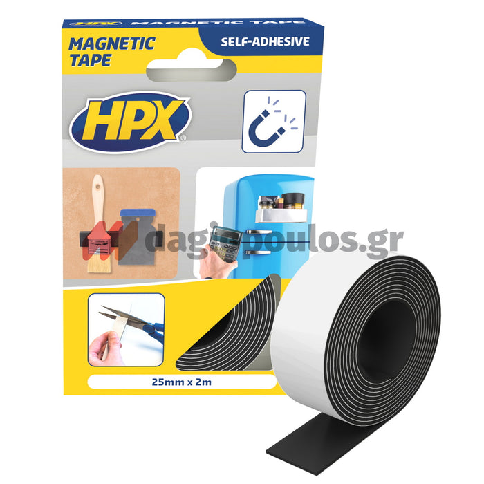 HPX Magnetic Tape Aυτοκόλλητη Μαγνητική Ταινία 25mm x 2mtr