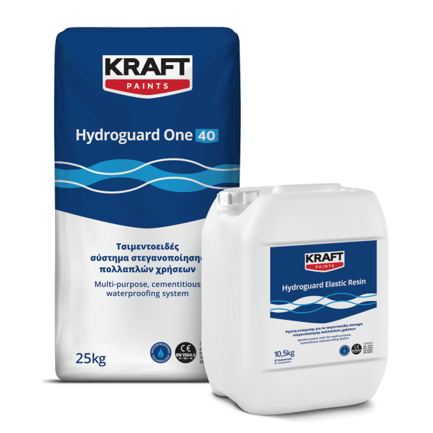 Kraft Hydroguard Elastic Μονωτικό Ελαστομερές Τσιμεντοειδές 2 Συστατικών 35.5kgr