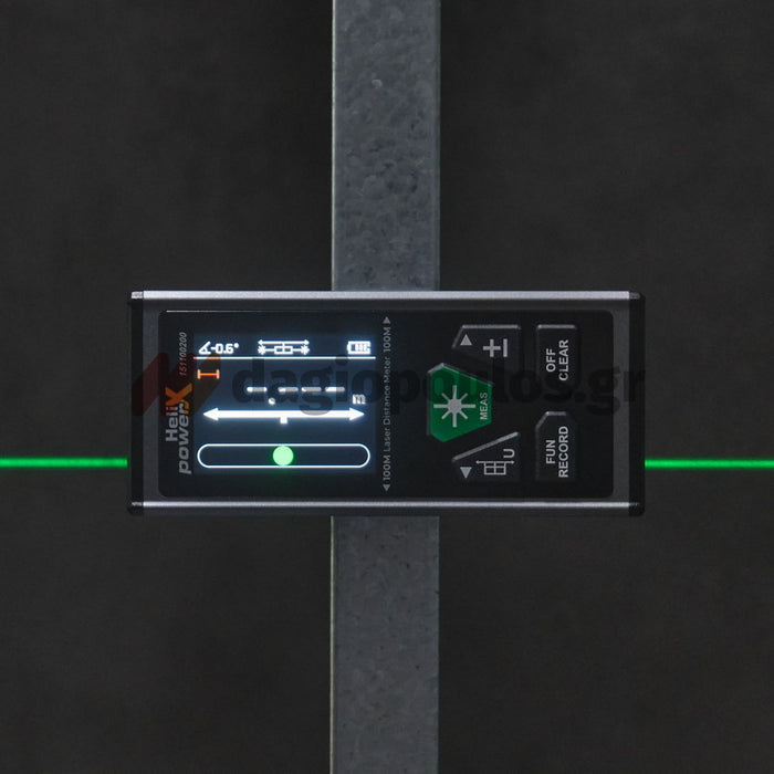 HelixPower DualSABER Green Μετρητής Αποστάσεων Laser Διπλής Δέσμης 100-200mtr | Dagiopoulos.gr