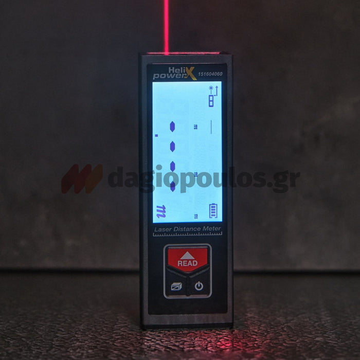 HelixPower L-MINI Μετρητής Αποστάσεων Laser 60mtr | Dagiopoulos.gr