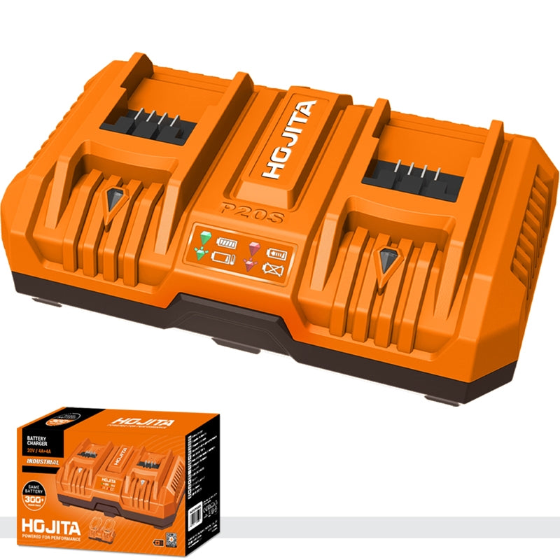 Hojita HJFCP582E Φορτιστής 2 Θέσεων Για Μπαταρία Λιθίου 20V - 40V (2x20V) Li-Ion 8A