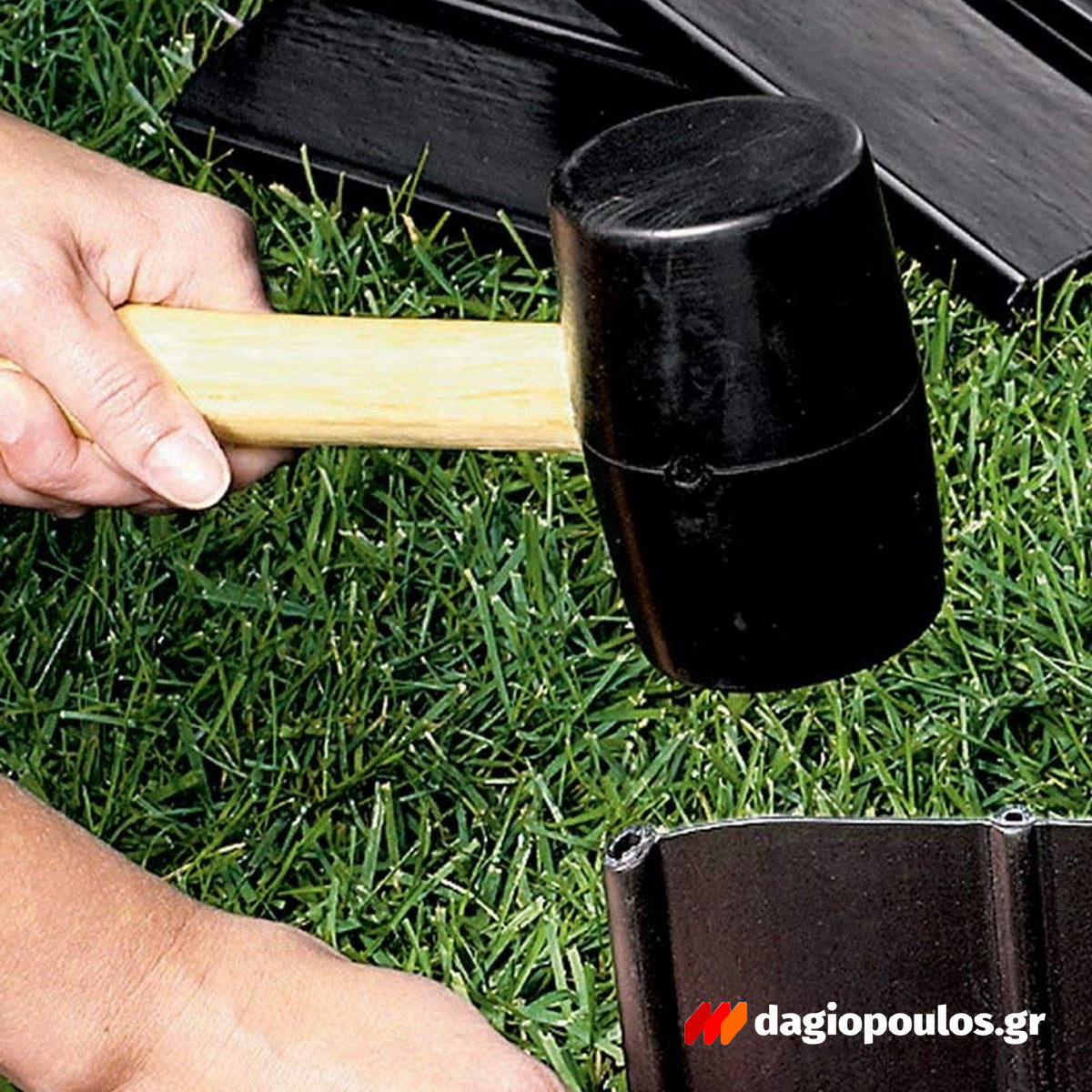 INGCO HRUH8216 Ματσόλα Συναρμολόγησης Λαστιχένια Με Fiberglass Λαβή 450gr