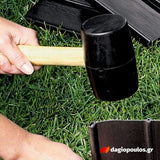 INGCO HRUH8216 Ματσόλα Συναρμολόγησης Λαστιχένια Με Fiberglass Λαβή 450gr