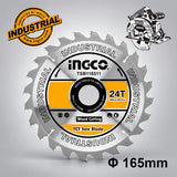 INGCO TSB116511 Δίσκος Κοπής Ξύλου 24Τ 165mm