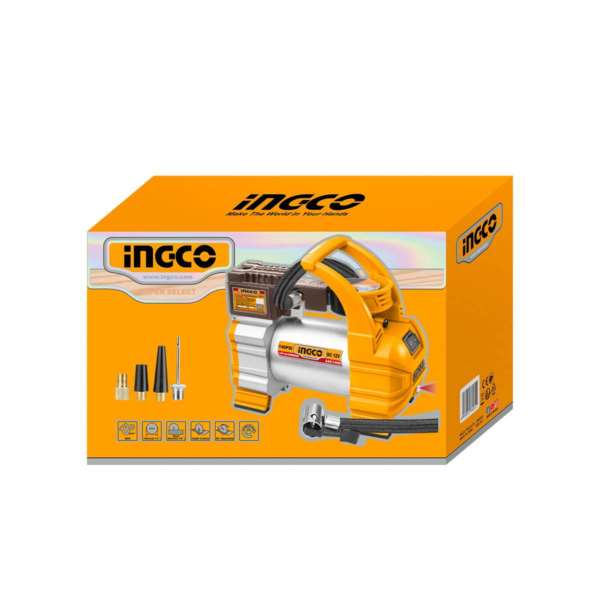 Ingco AAC1408 Αεροσυμπιεστής Αυτοκινήτου 12V