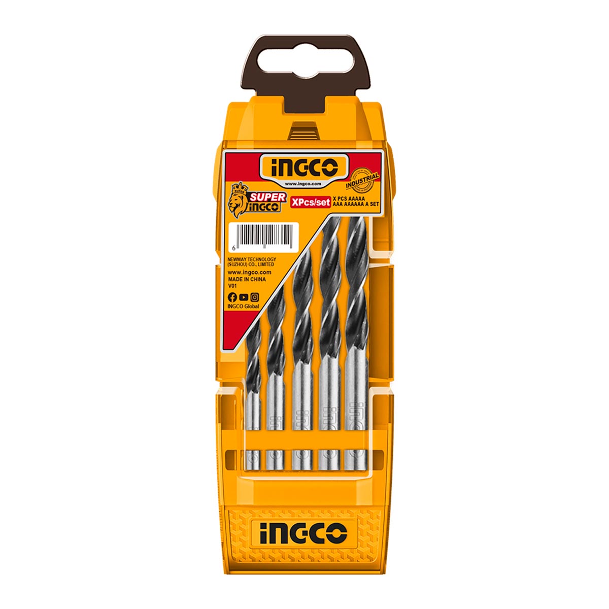 INGCO AKD5058 Τρυπάνια Ξύλου 410mm Σετ 5 τεμ.