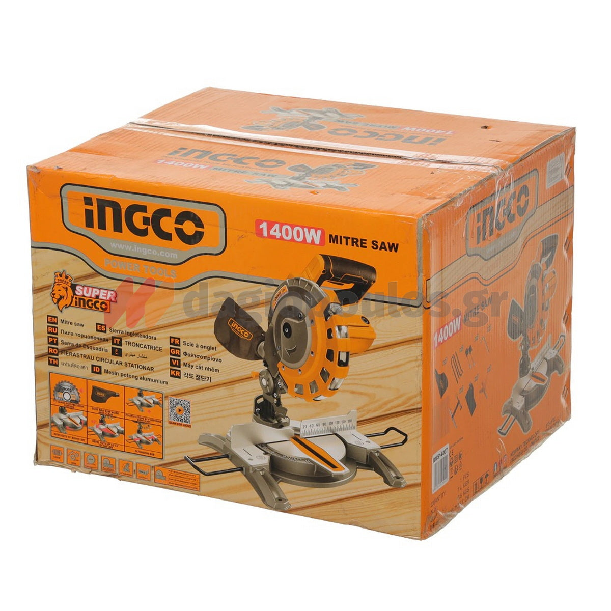 Ingco BMS14007 Ηλεκτρικό Δισκοπρίονο Πάγκου 1400W 210mm