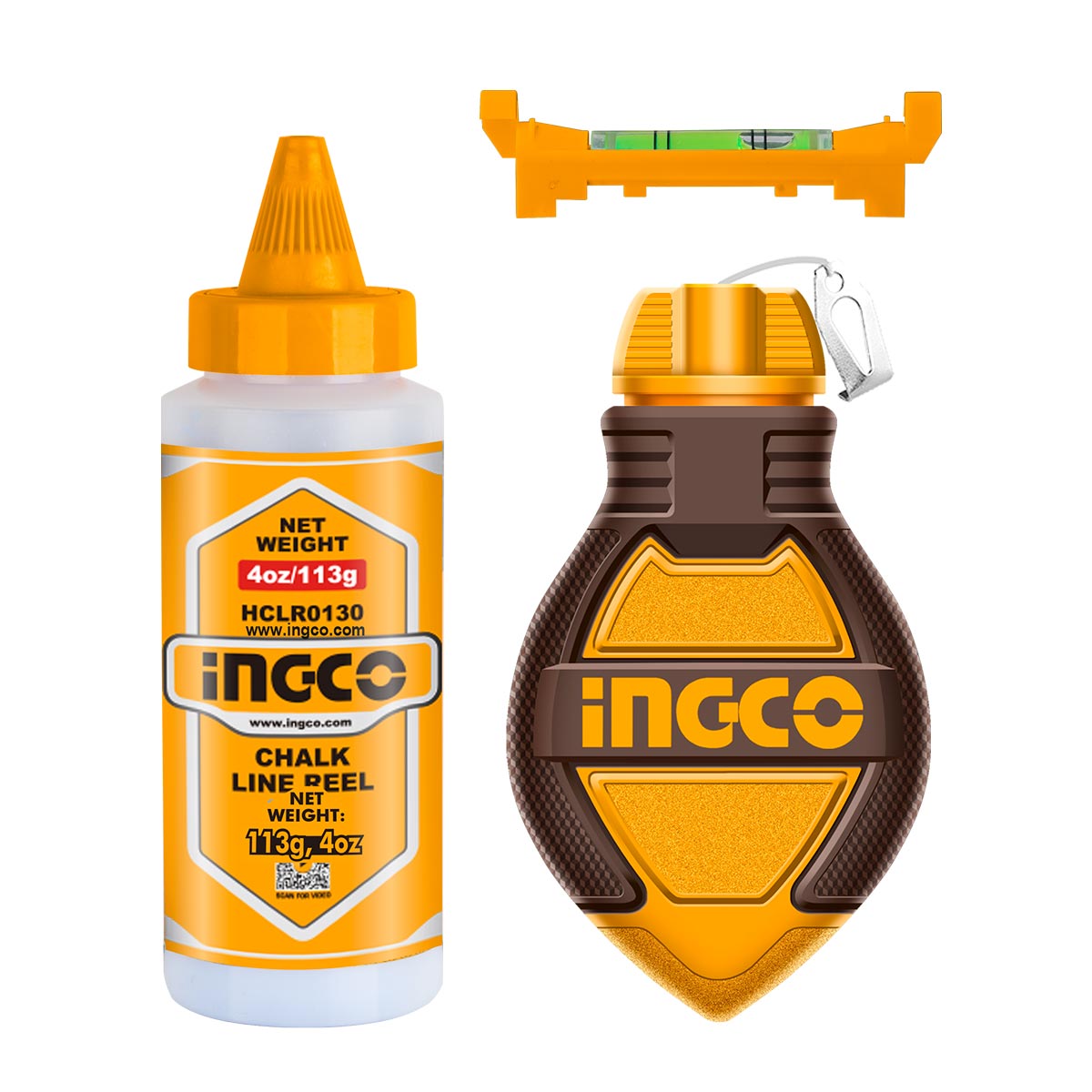 INGCO HCLR0130 Σετ Νήμα Αλφάδι Ώχρας 30m