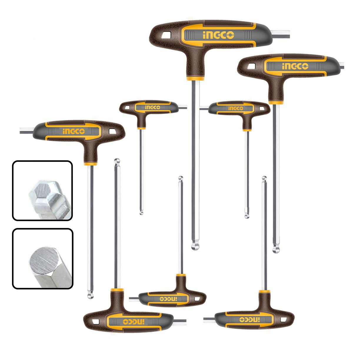 INGCO HHKT80828 Ταφ Άλλεν Μπίλλιας Σετ 8 τεμ. 210mm