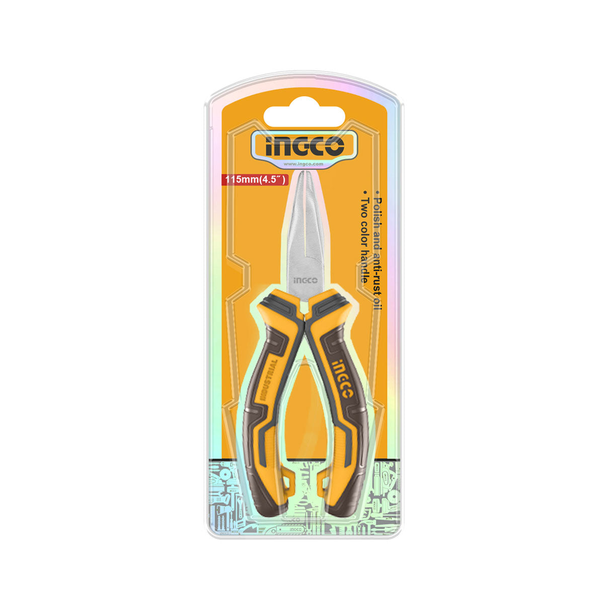 INGCO HMBNP08115 Μίνι Μυτοτσίμπιδο Κυρτό (Στραβοτσίμπιδο) 115mm