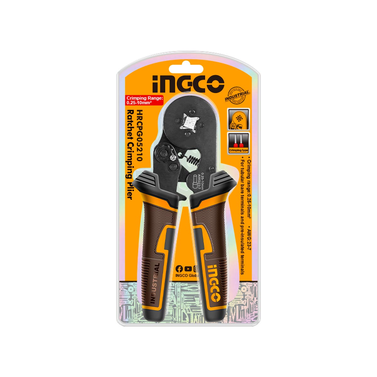Ingco HRCPG05210 Πρέσα Ακροδεκτών 150mm