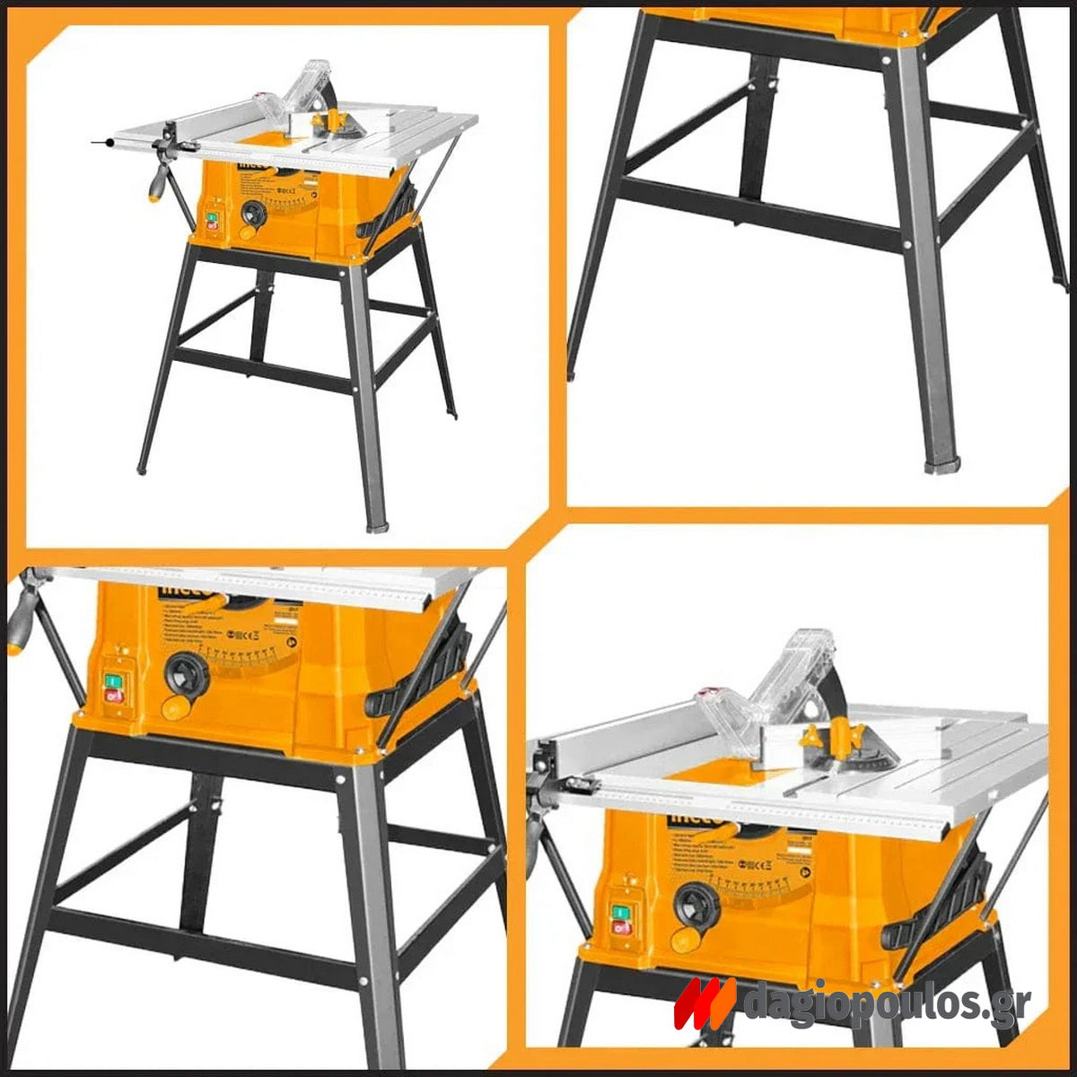 Ingco TS15007 Ηλεκτρικό Δισκοπρίονο Τραπέζι 1500W 254mm