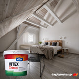 Vitex Classic Πλαστικό Χρώμα Εσωτερικών Τοίχων Υψηλής Ποιότητας Ματ