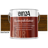 einzA Kompaktlasur Βερνίκι Εμποτισμού Προστασίας Ξύλου Διαλύτου ΚΑΣΤΑΝΙΑ (KASTANIE)