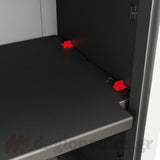 Keter Detroit Base XL Ντουλάπα Δίφυλλη Χαμηλή Με 2 Ράφια Μαύρη