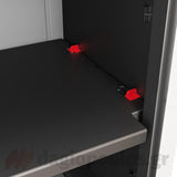 Keter Detroit High XL Ντουλάπα Δίφυλλη Ψηλή Με 2 Ράφια Μαύρη