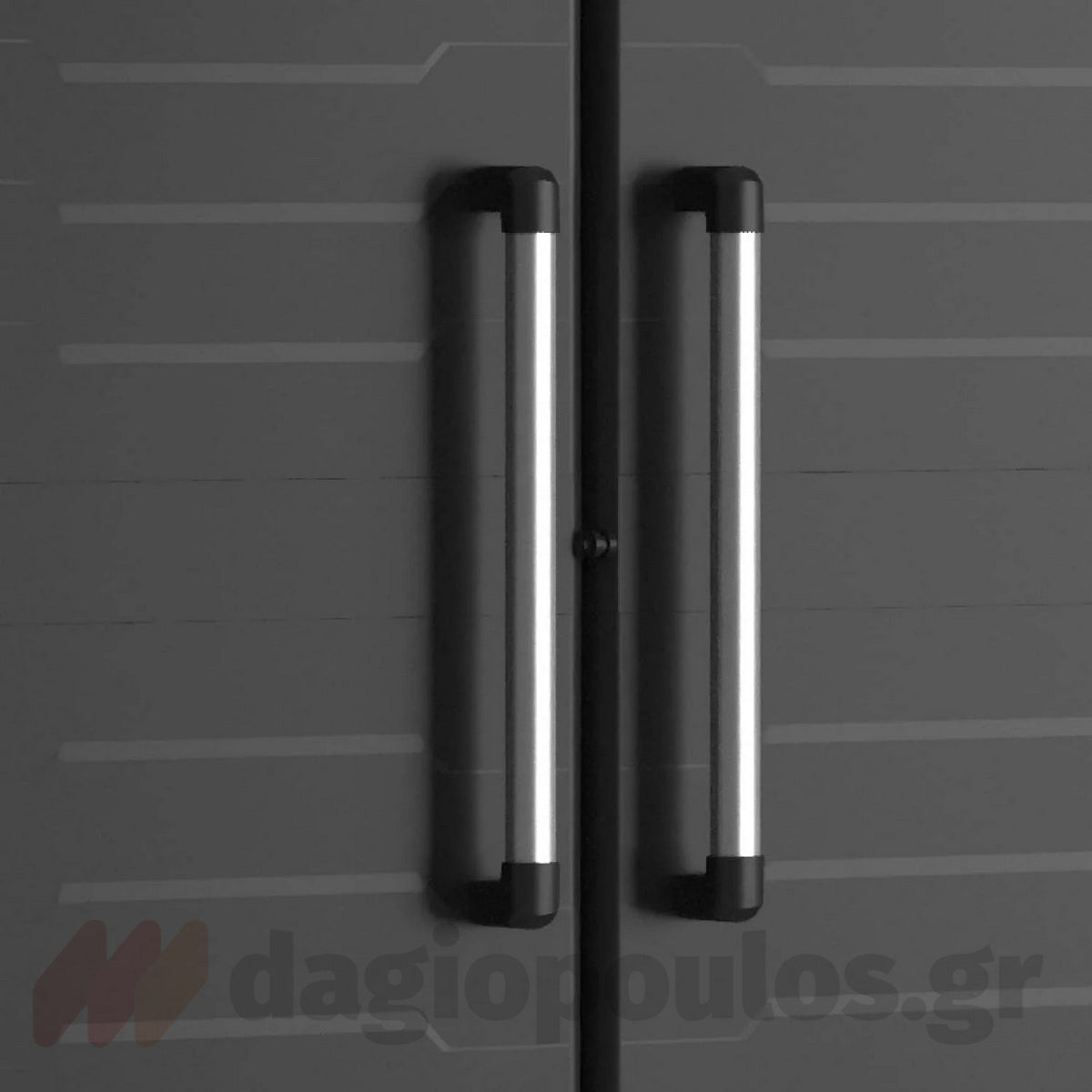 Keter Detroit High XL Ντουλάπα Δίφυλλη Ψηλή Με 2 Ράφια Μαύρη