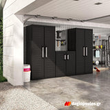 Keter Detroit High XL Ντουλάπα Δίφυλλη Ψηλή Με 2 Ράφια Μαύρη