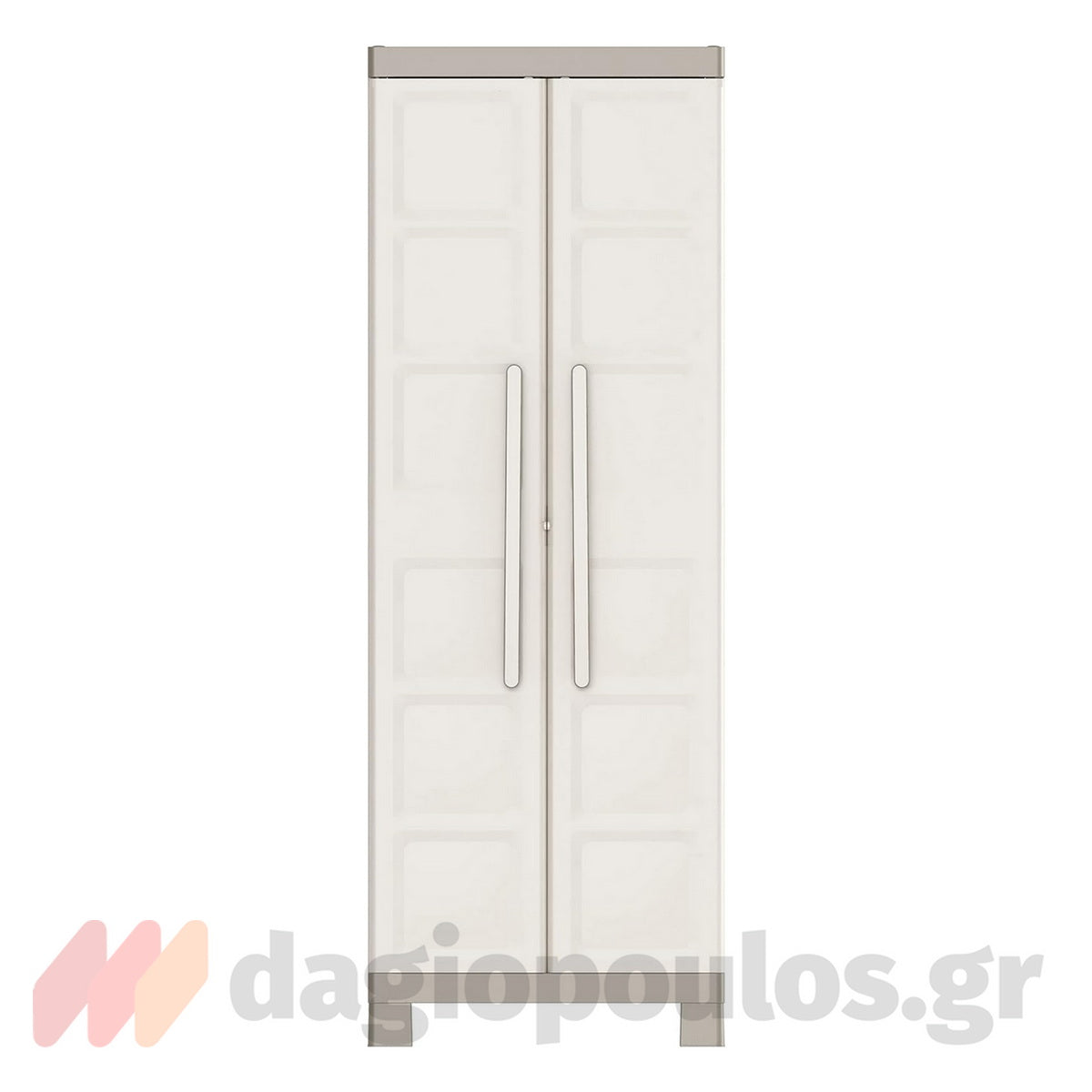 Keter Excellence High Ντουλάπα Δίφυλλη Ψηλή Με 4 Ράφια Μπεζ