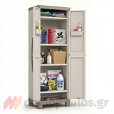 Keter Excellence High Ντουλάπα Δίφυλλη Ψηλή Με 4 Ράφια Μπεζ